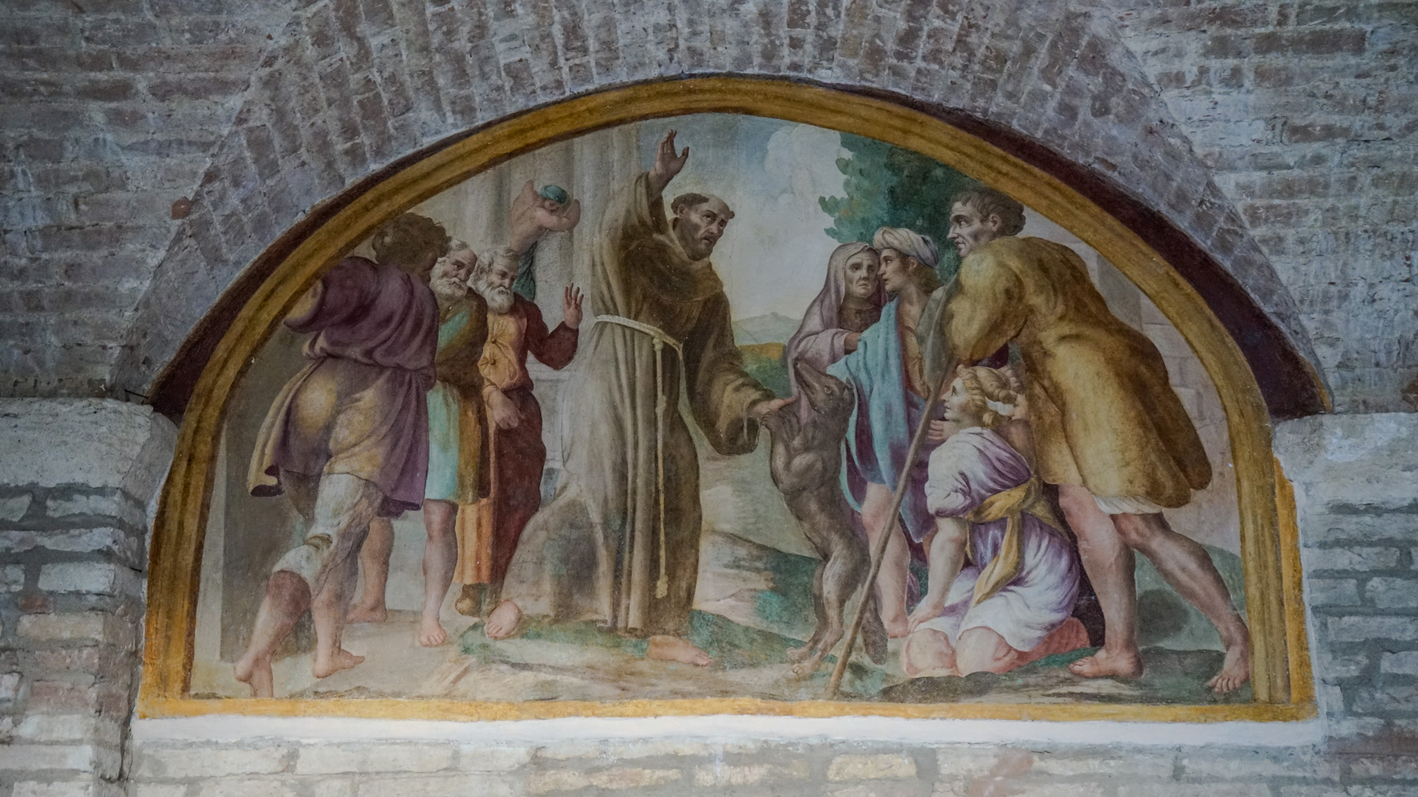 Il patto di pace tra San Francesco e il lupo di Gubbio