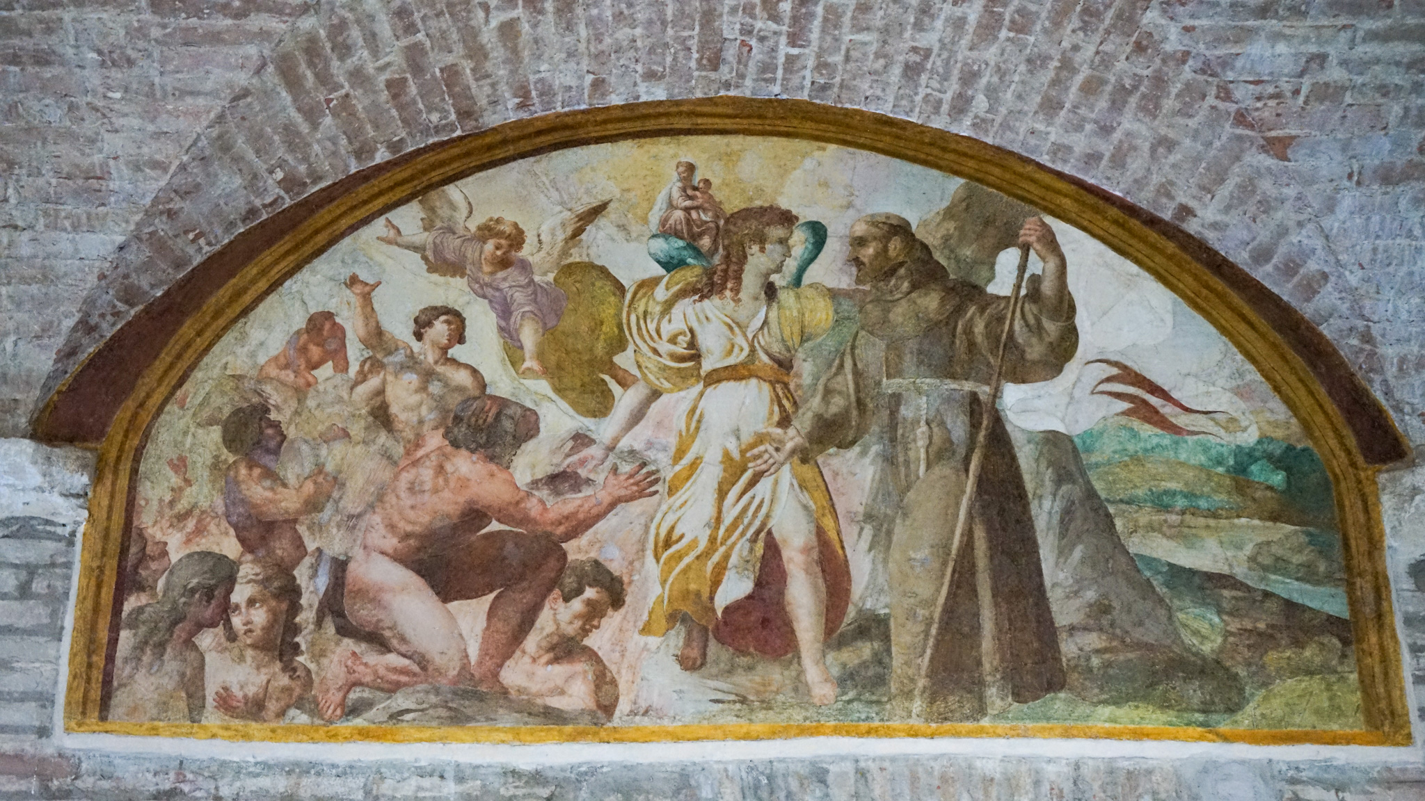 San Francesco scende trionfante nel Purgatorio