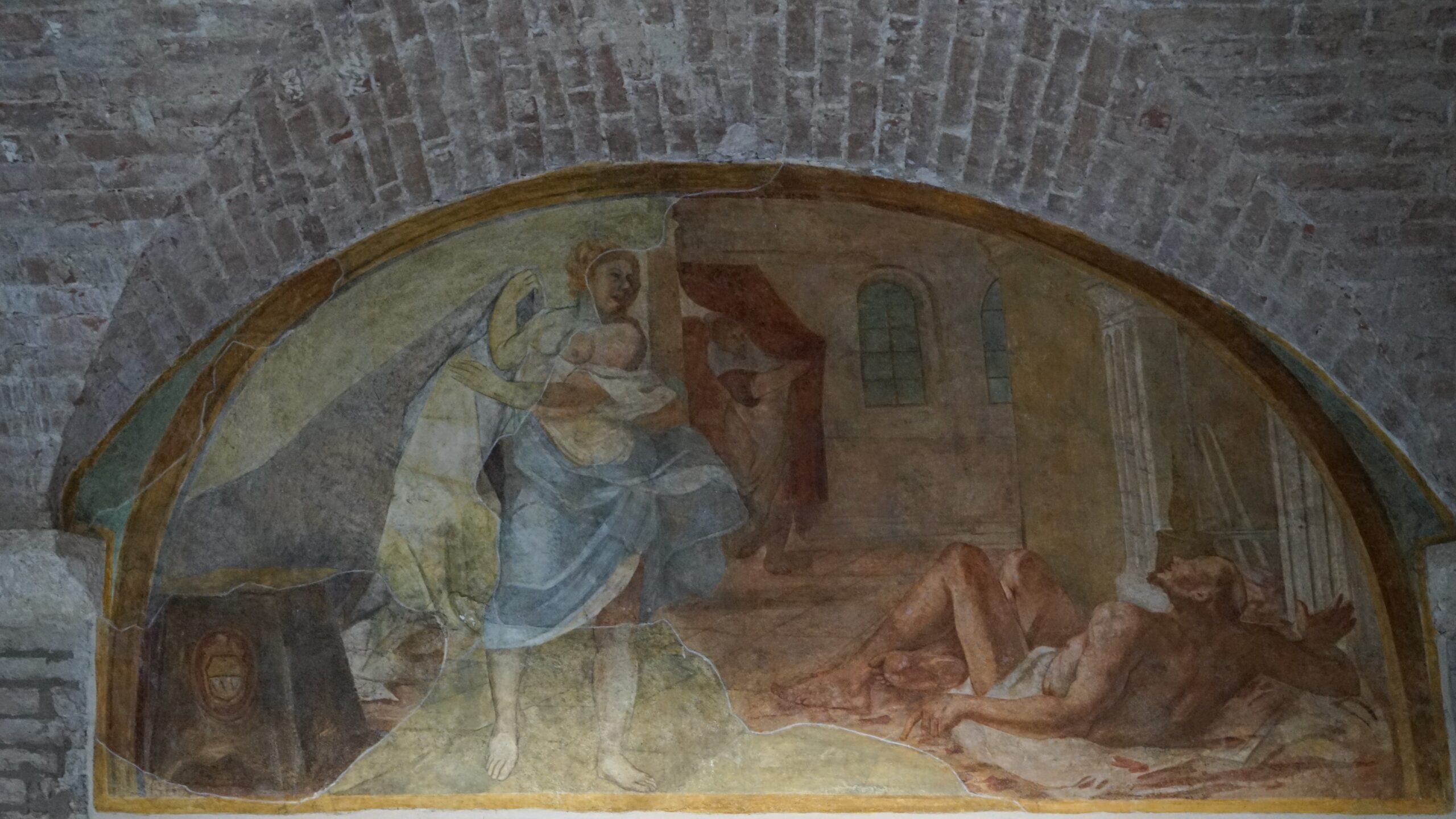 San Francesco tentato da una peccatrice si butta nel fuoco