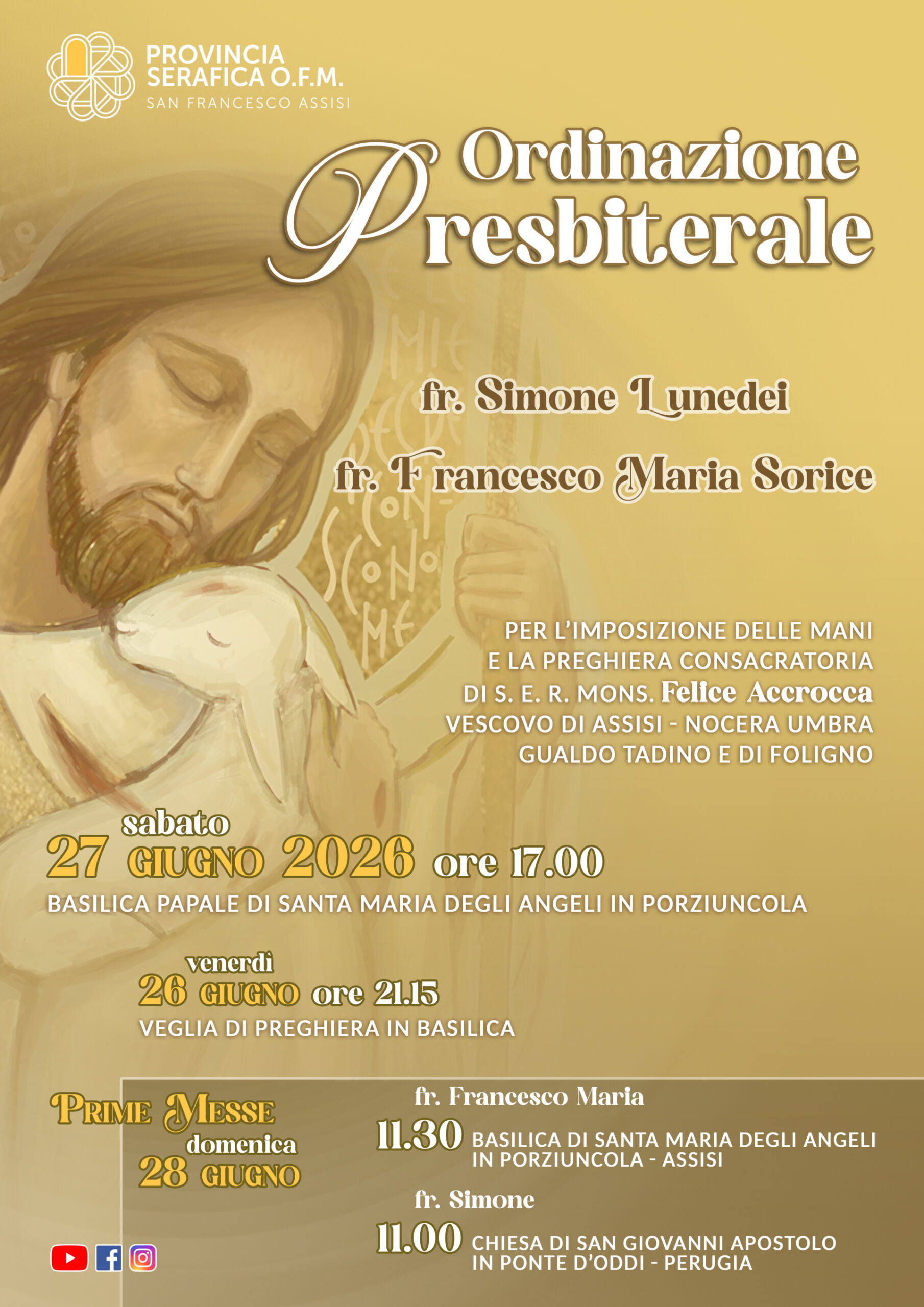 Locandina Ordinazione Simone Lunedei